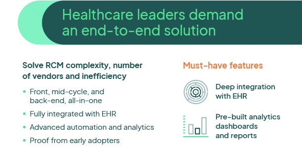 healthcare leaders demand an end-to-end solution