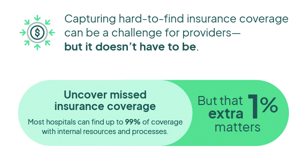 capturing hard-to-find insurance coverage can be a challenge for providers... but it doesn't have to be