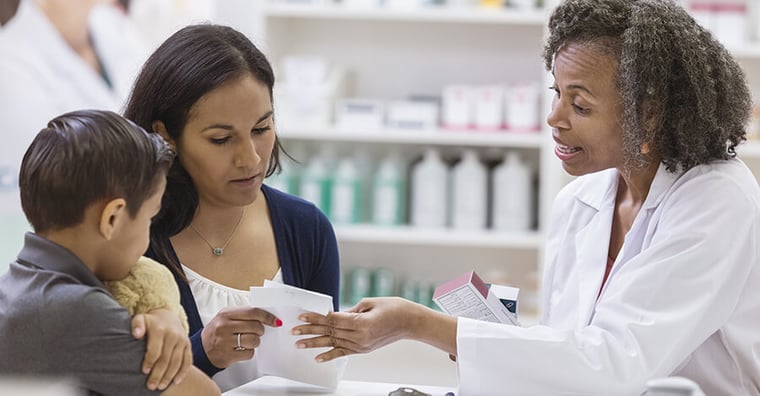 Pharmacist and patient