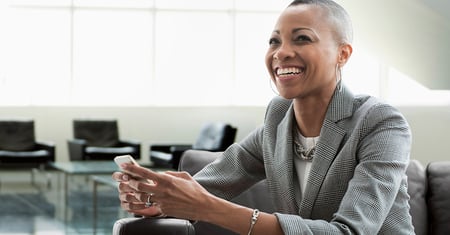 Woman with cell phone