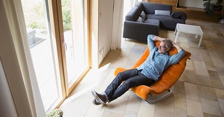healthcare executive relaxing