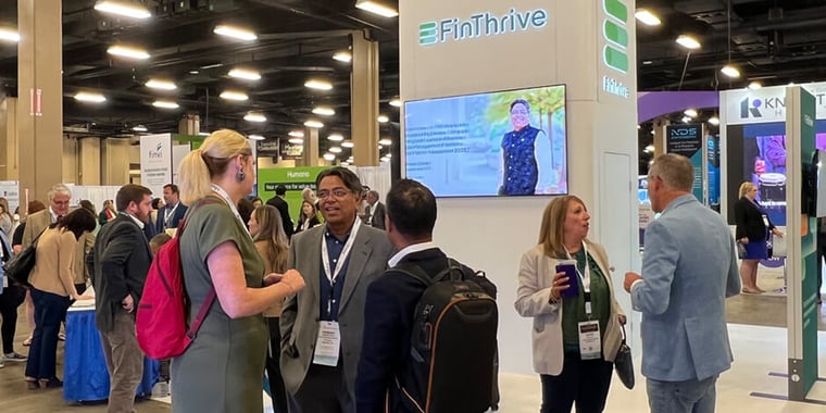 HFMA Attendees at FinThrive Booth