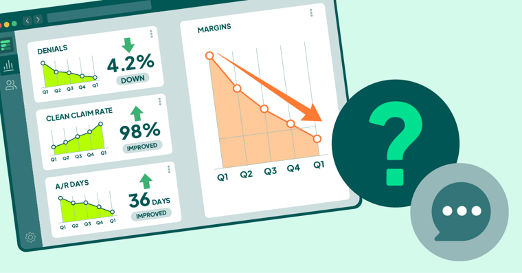 dashboard window with question mark and speech bubble