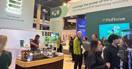 The FinThrive booth at HIMSS2025