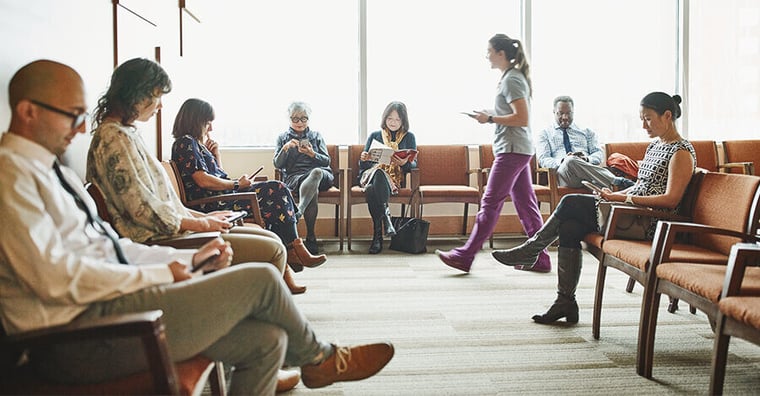 patients in waiting room