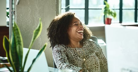 smiling office worker