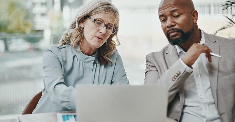 people looking at computer
