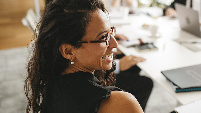 smiling woman