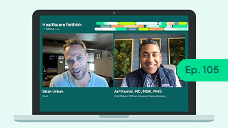 HealthCare Rethink and Ariff Kamal on a laptop image